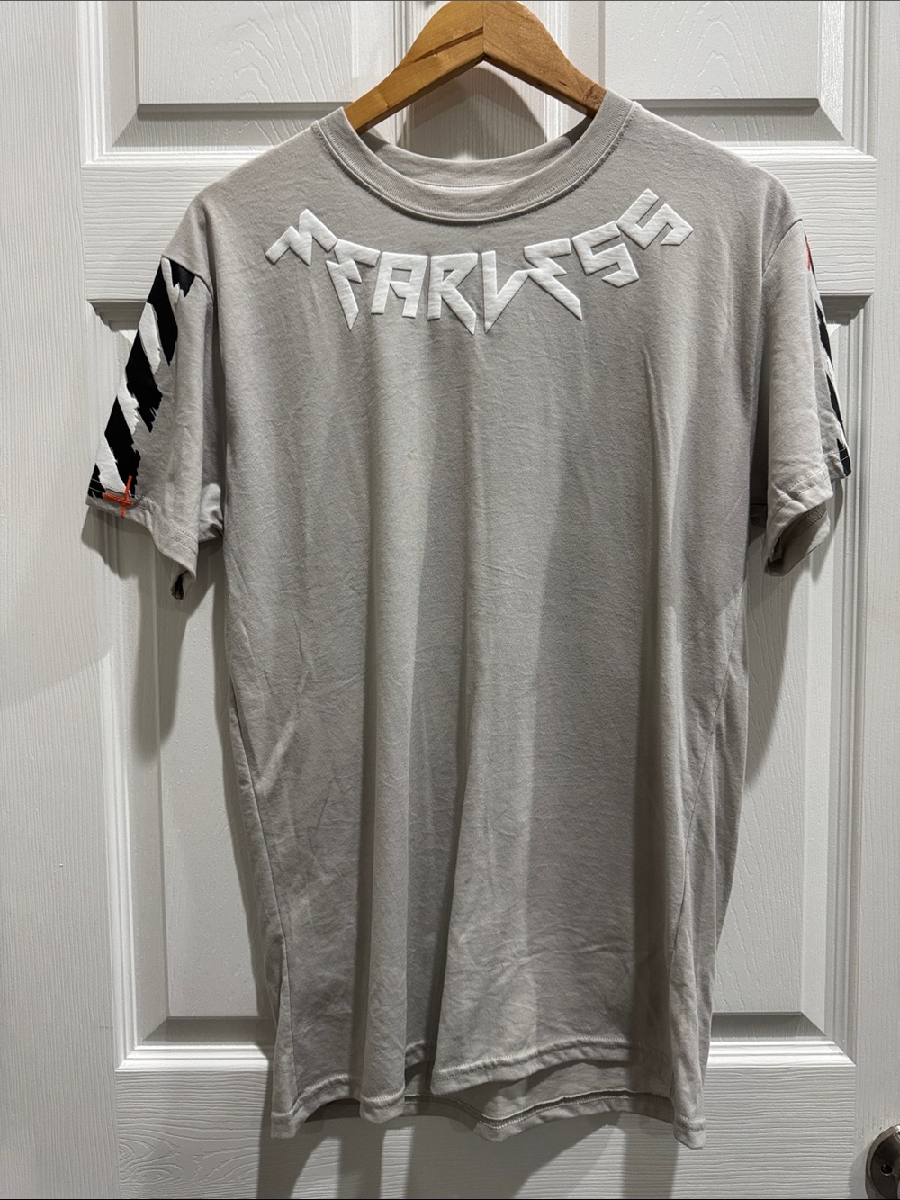 Marvel Gray Short Sleeve Graphic Tee with White Chest Logo